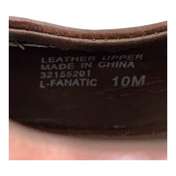 Franco Sarto Fanatic Heels Brown Studded Leather Peep Toe Stacked Heel Size 10M - Picture 14 of 14